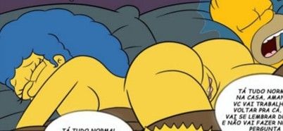 Marge Simpson dormindo peladinha