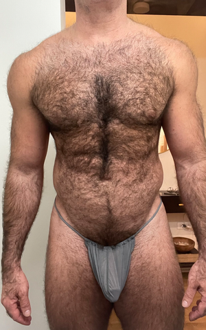 Bear in a thong