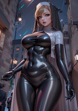 AI ART | Latex Nun 2
