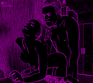 NaughtyLollipop in Neon Style drawing