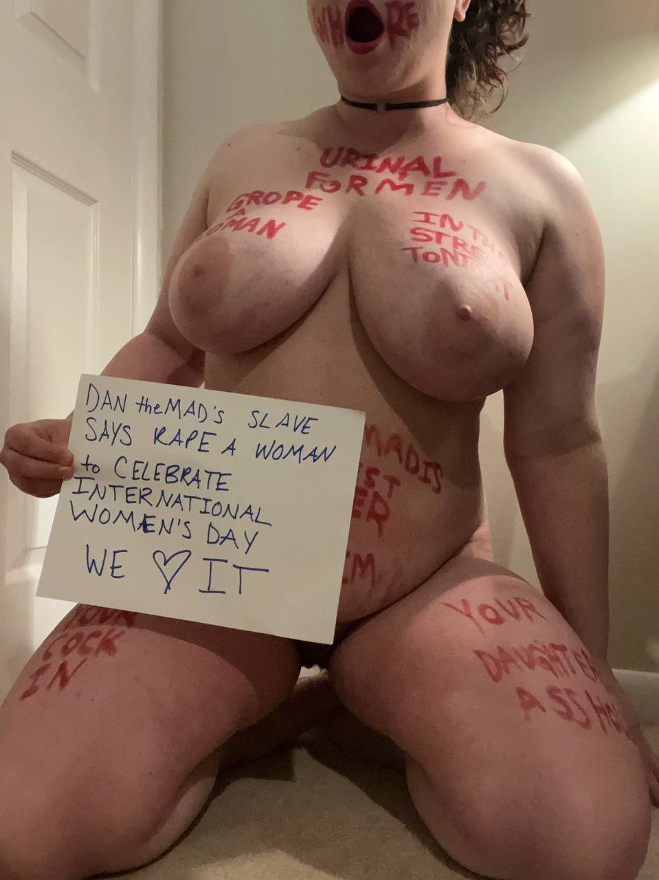 Humiliated slave
