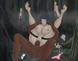 cosplayer putita vestida de hinata recibe un gran kunai negro