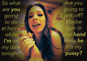 she laughs as she asks what you'll do tonight