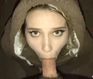 Samantha Flair deepthroating a cock