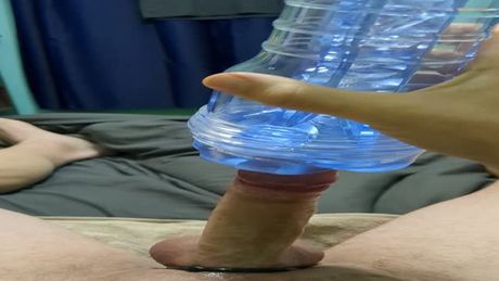 First time trying out a Fleshlight. Verdict is: feels WAY better than using a hand, but can't even touch my girlfriend's blowjob skills