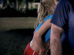 Brie Larson lets this guy know that FOREPLAY is moving on to third base by grabbing his hand & shoving it down her pants