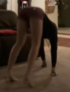 Hot friend at her house