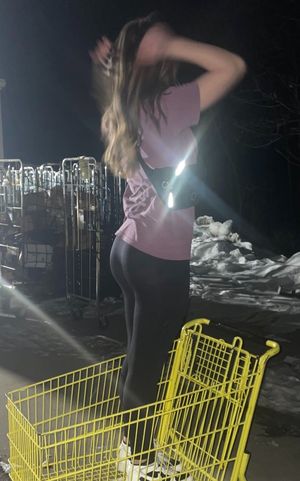 Hot sister at the store
