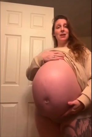 Huge Pregnant Belly - They Kick, They Kick!!...I'm gonna explode!