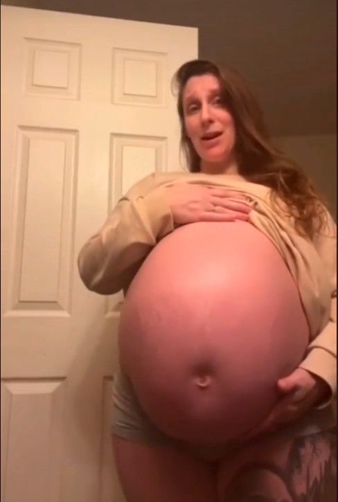 Huge Preggo Belly - Wanna Grab it, Caress it and Lick it?