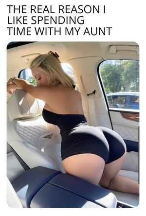 If this was my aunt I'd KEEP my face and COCK buried in her big ass