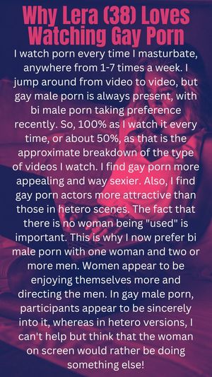 Lera loves gay porn