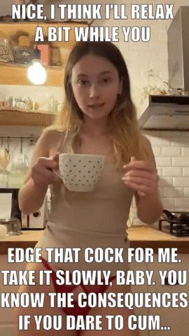 Kneel and stroke for her amusement