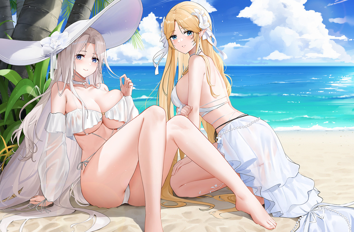 Yorktown and Brest - Azur Lane