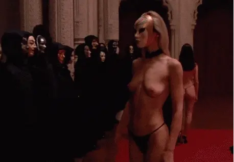 Charming blonde choosing a lucky gentleman who will enjoy her in pleasure rooms - Eyes Wide Shut Orgy