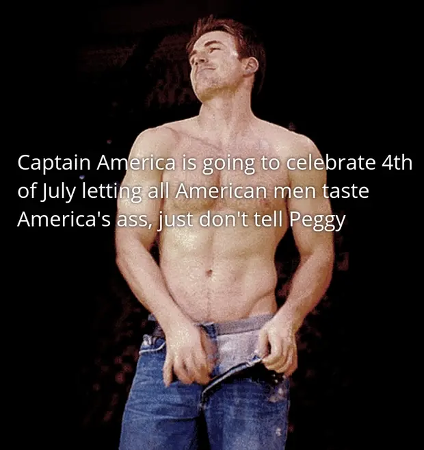 The America's ass is gonna be taking patriotic loads! He's a true hero!