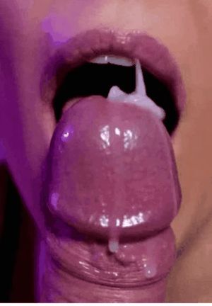 When her delicious tongue hits the 'trigger point' for a glorious cumload