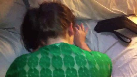 Fucking my wife doggy in her tight ass.