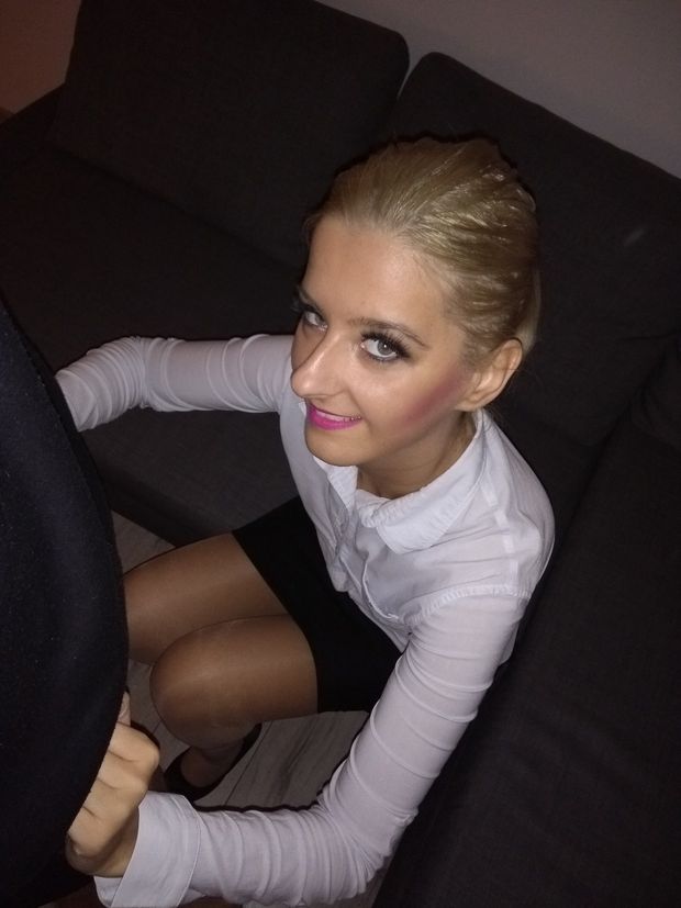 secretary in pantyhose