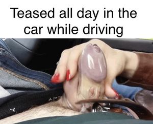 Probably had a wet spot in his jeans while walking around shopping with her.