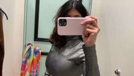 Trying out a new dress for work