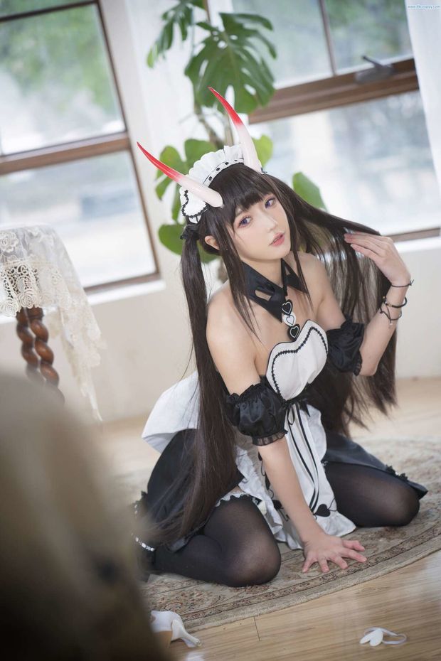[阿包也是兔娘] NO.48 1月舰长 能代女仆 Azur Lane Noshiro Maid