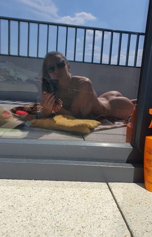 Sunbathing selfie