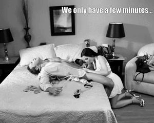 Wife likes to treat her lover/colleague well when they are away for work.