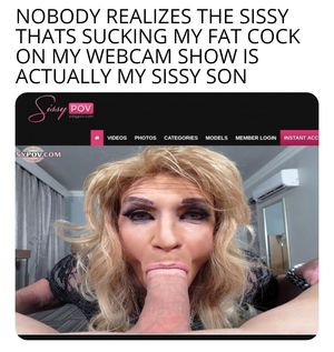 That' would be hot having my sissy son suck my COCK with everyone watching
