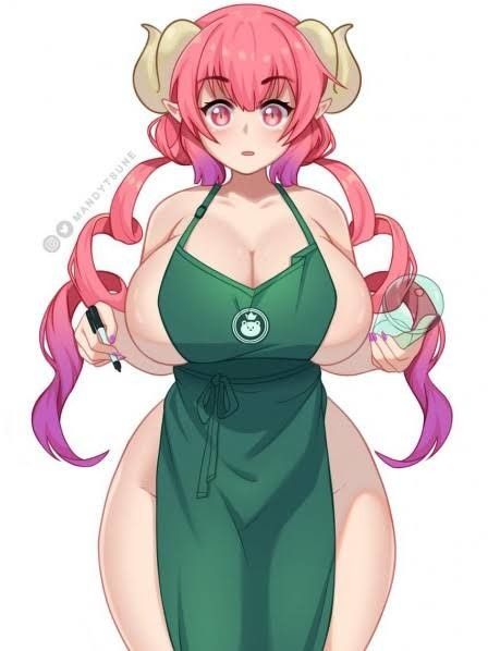 Ilulu from Kobayashi maid dragon with Apron