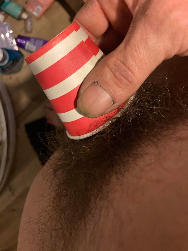Awww... my poor little wee wee won’t even fill up a Dixie cup!
