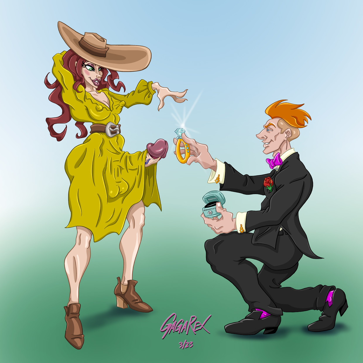 This stud knows what he wants and puts a ring on it!