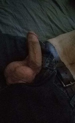 My cock was tired of being locked up in those jeans so I had to let him out.