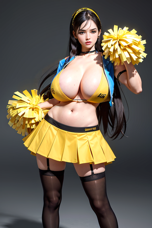 AI ART | Busty Cheerleader 4