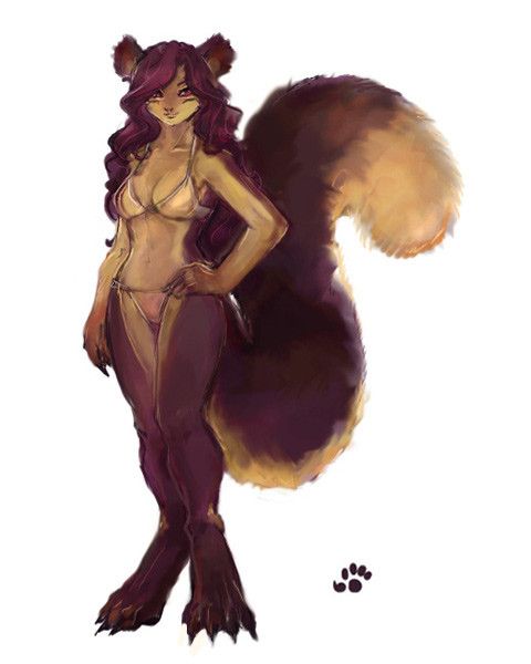 Ardilla furry bikini sexy