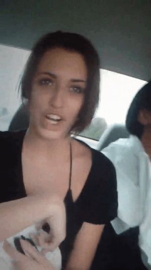 slutty chick who did one porn scene and spends all day talking to randoms from dating sites beacuse shes insecure.