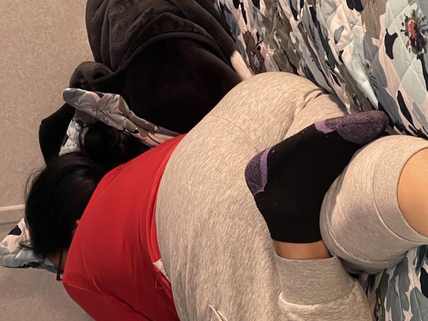 Here moms sweats and that fat ass