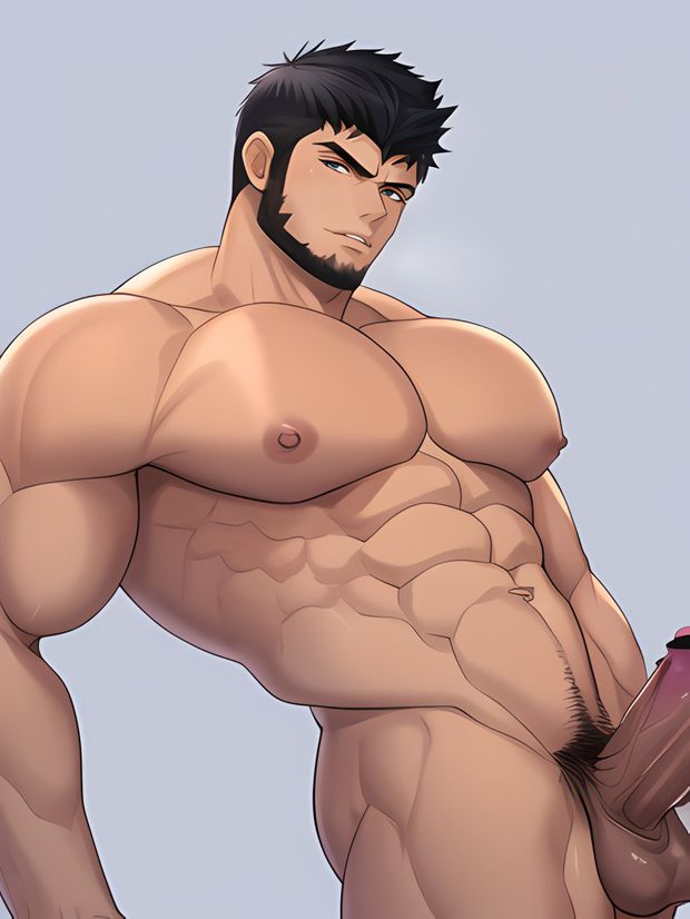 AI Generated Bara Stud Big Muscle Pecs