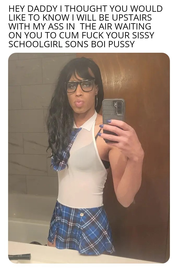 And my cock would be hard in that sissy ass soon after