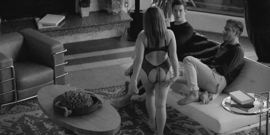 Does your wife come out like this when you have a friend stop by?