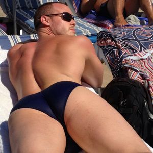 men skimpy speedo butt