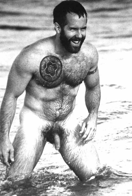 hairy, muscular, water