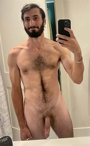 Follow the hair line on my chest down to my long cock - Milford, CT