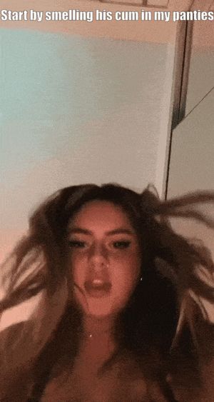 She loves to tease you with cummy panties