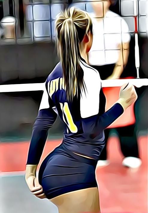 Little sister big volleyball booty