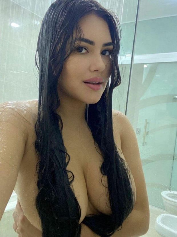 Another sister finished taking a shower nice big tits