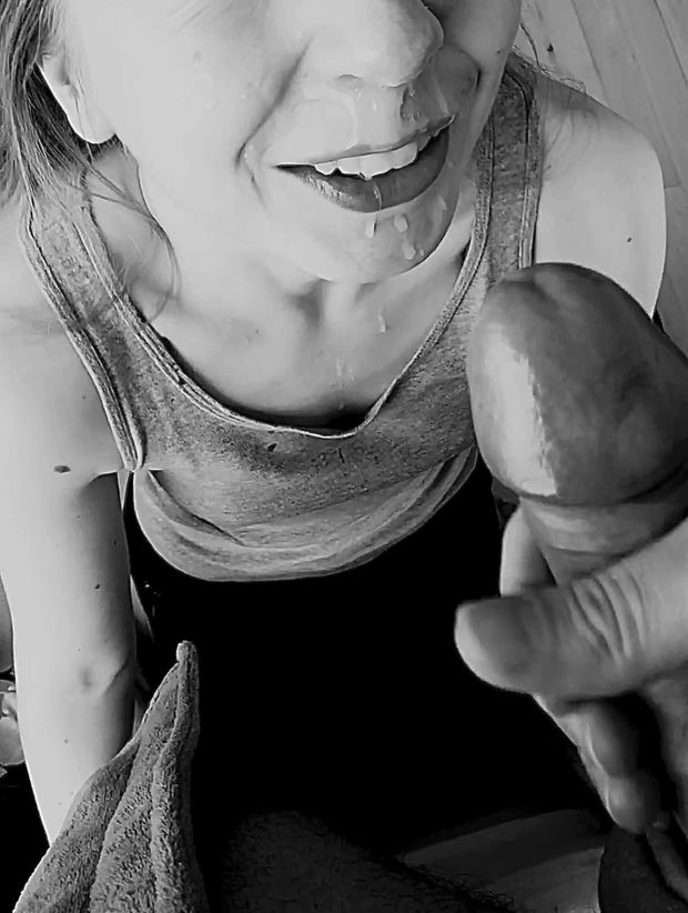 Cum on mouth