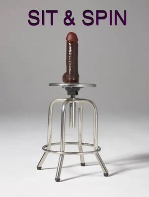 Sit and spin dildo