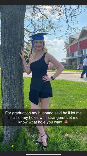 Congrats on graduating Whitney now let us fill your holes