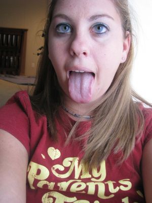 Jess being silly in selfie